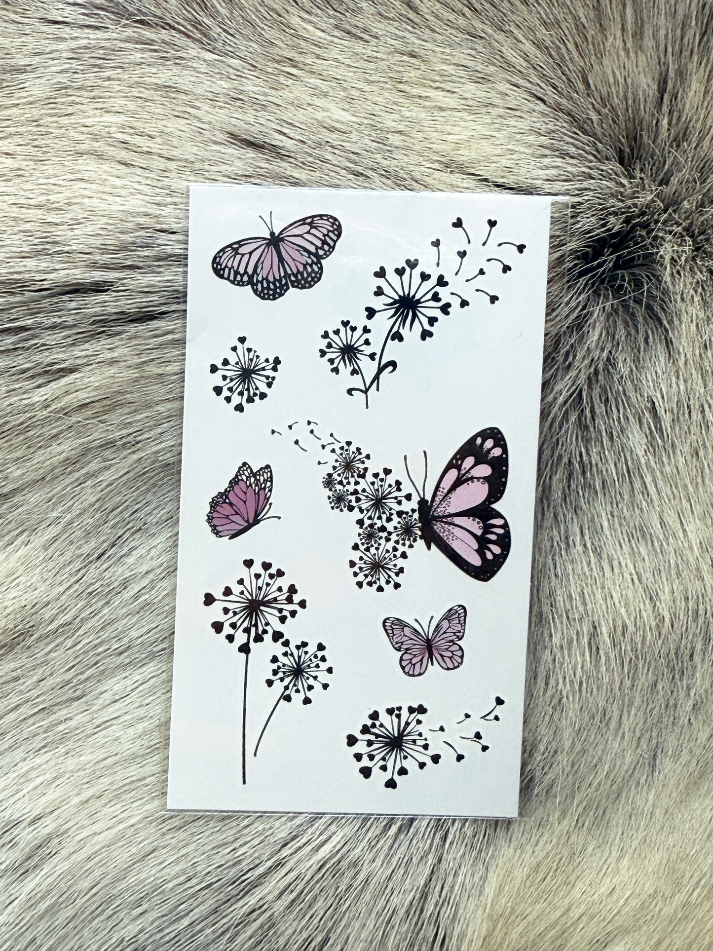 Butterfly Temporary Tattoo Sticker 4 Piece Set