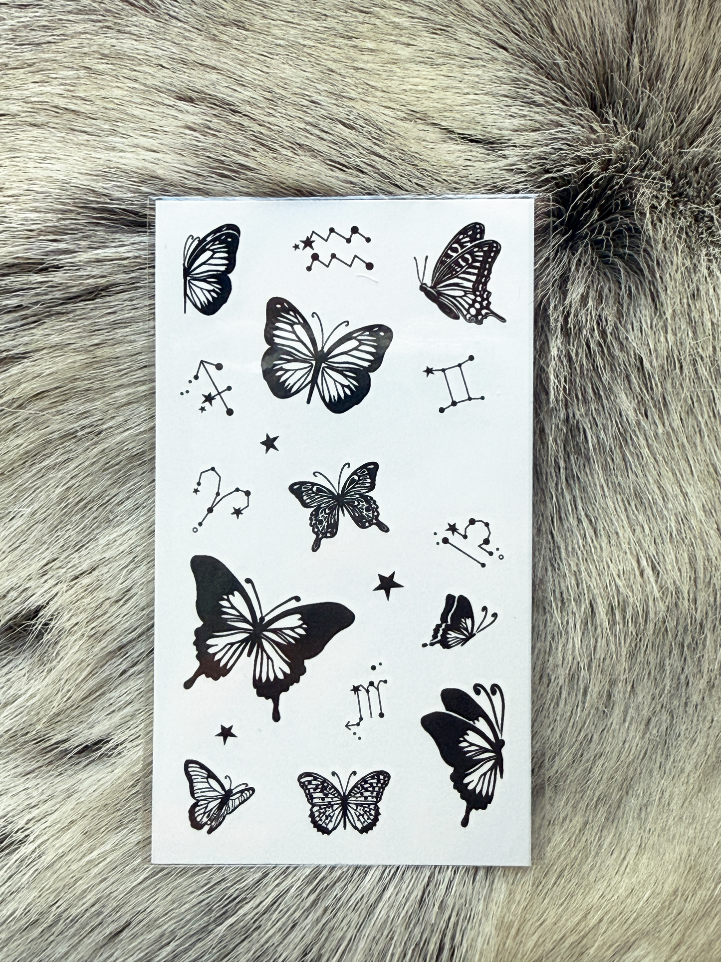 Butterfly Temporary Tattoo Sticker 4 Piece Set