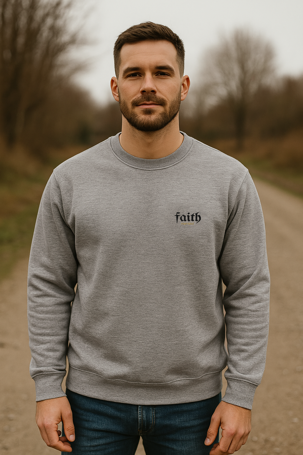 Faith Embroidery Unisex Premium Sweatshirt