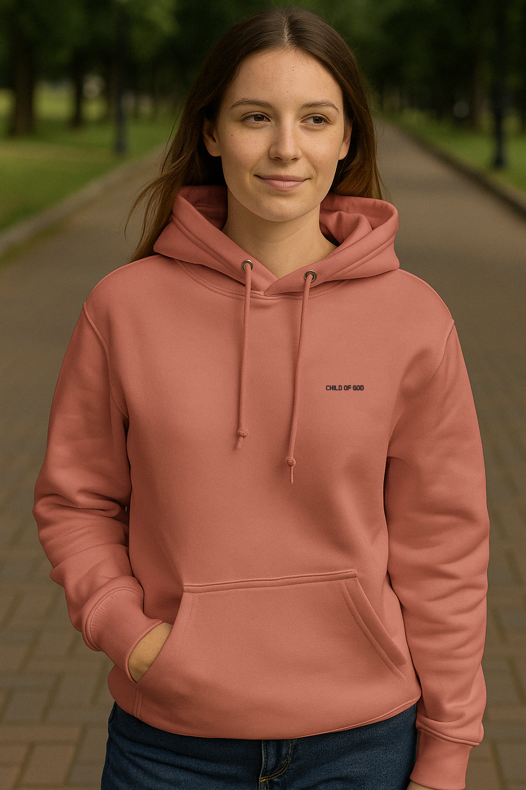 Child Of God Embroidery Unisex Hoodie