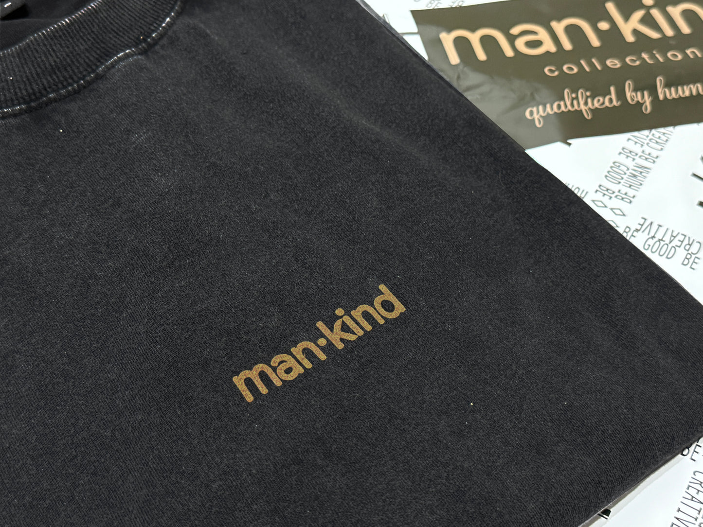 ACID WASH SWEATSHIRT: BLACK