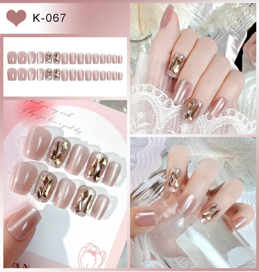Cute and Pretty Jelly Adhesive Press On Nail Sticker