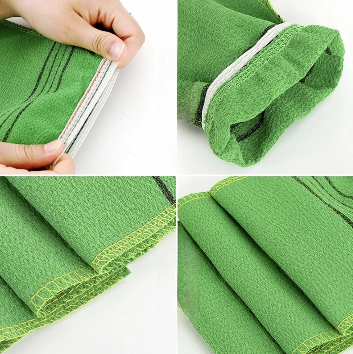 K-Beauty Strong Adult Bath Towel Bath Gloves 2 Piece Set