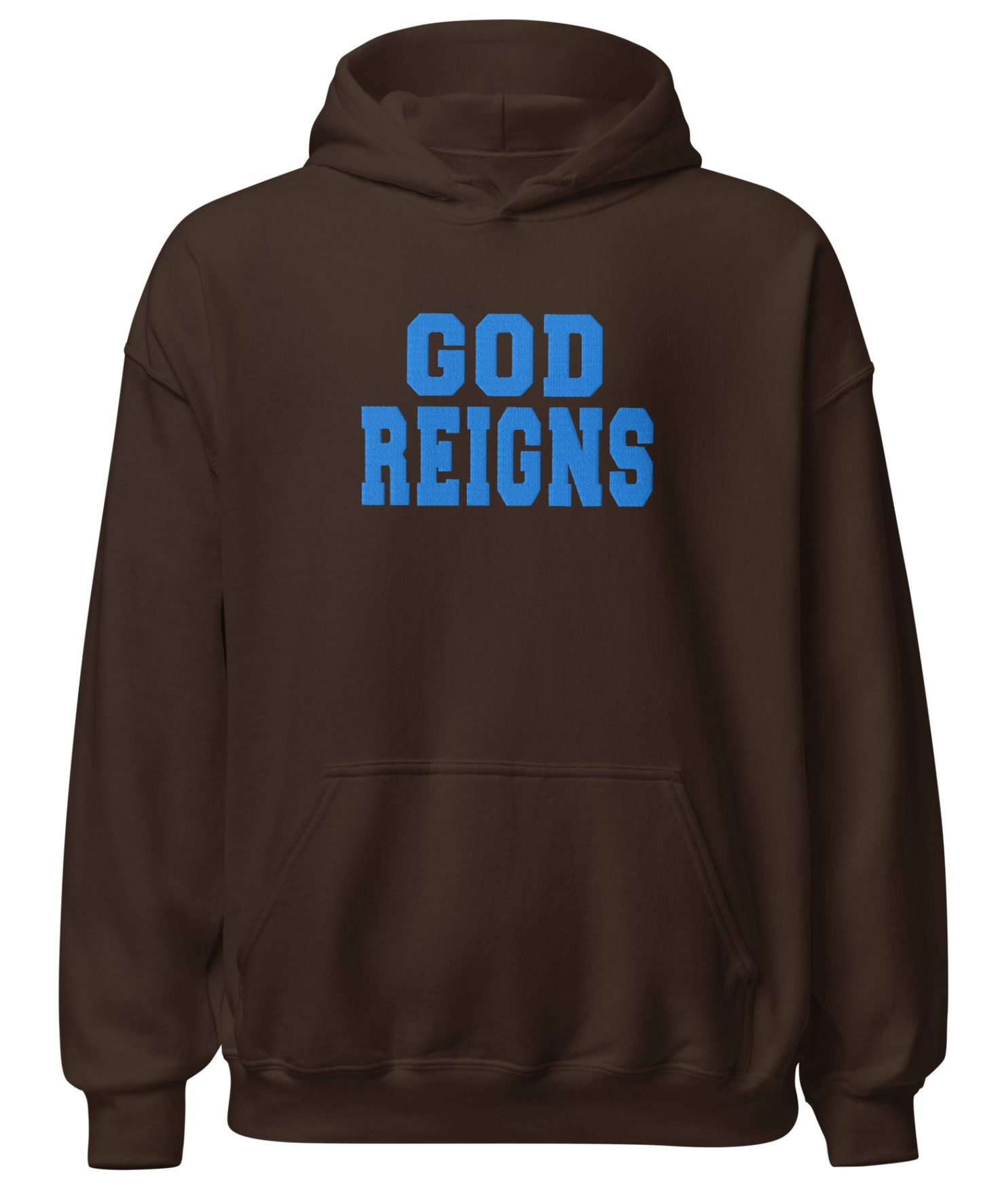 God Reigns Embroidered Unisex Hoodie