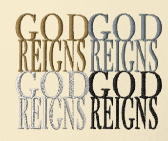 God Reigns Embroidered Unisex t-shirt