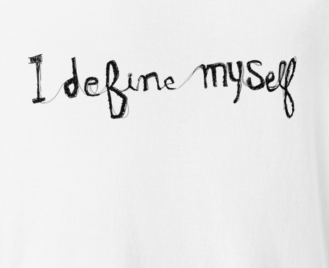 I define myself Graphic Unisex garment-dyed heavyweight t-shirt