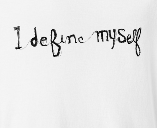 I define myself Graphic Unisex garment-dyed heavyweight t-shirt