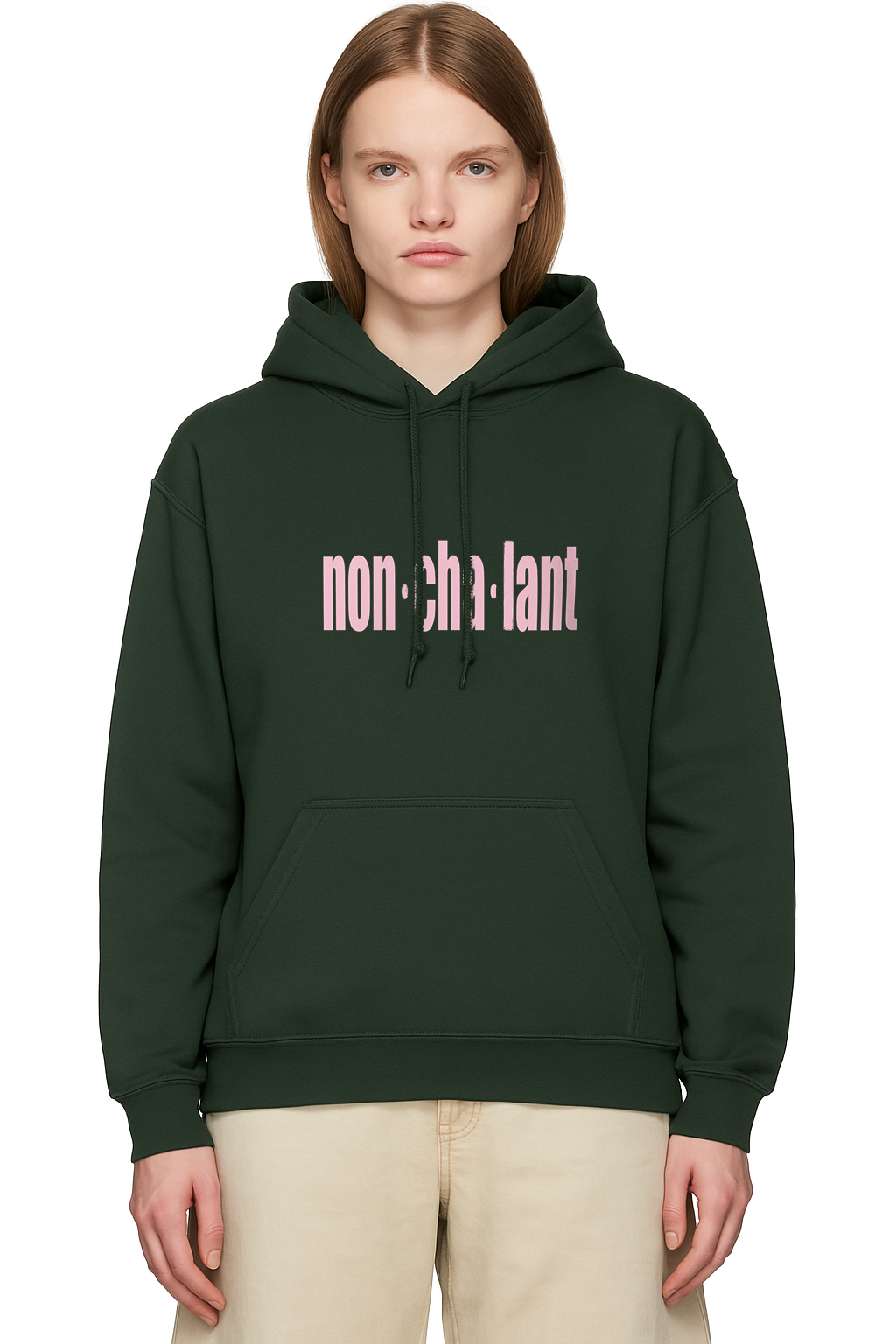 Non.Cha.Lant Graphic Forest Green Hoodie