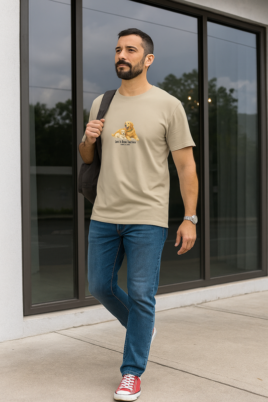 Love Is Being Together Printed Unisex t-shirt
