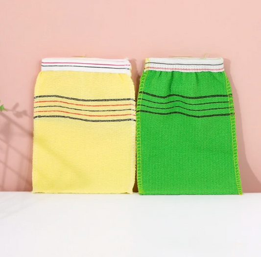 K-Beauty Strong Adult Bath Towel Bath Gloves 2 Piece Set