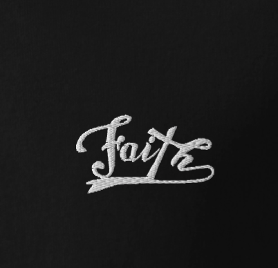 Faith Embroidery Unisex  V-Neck T-Shirt