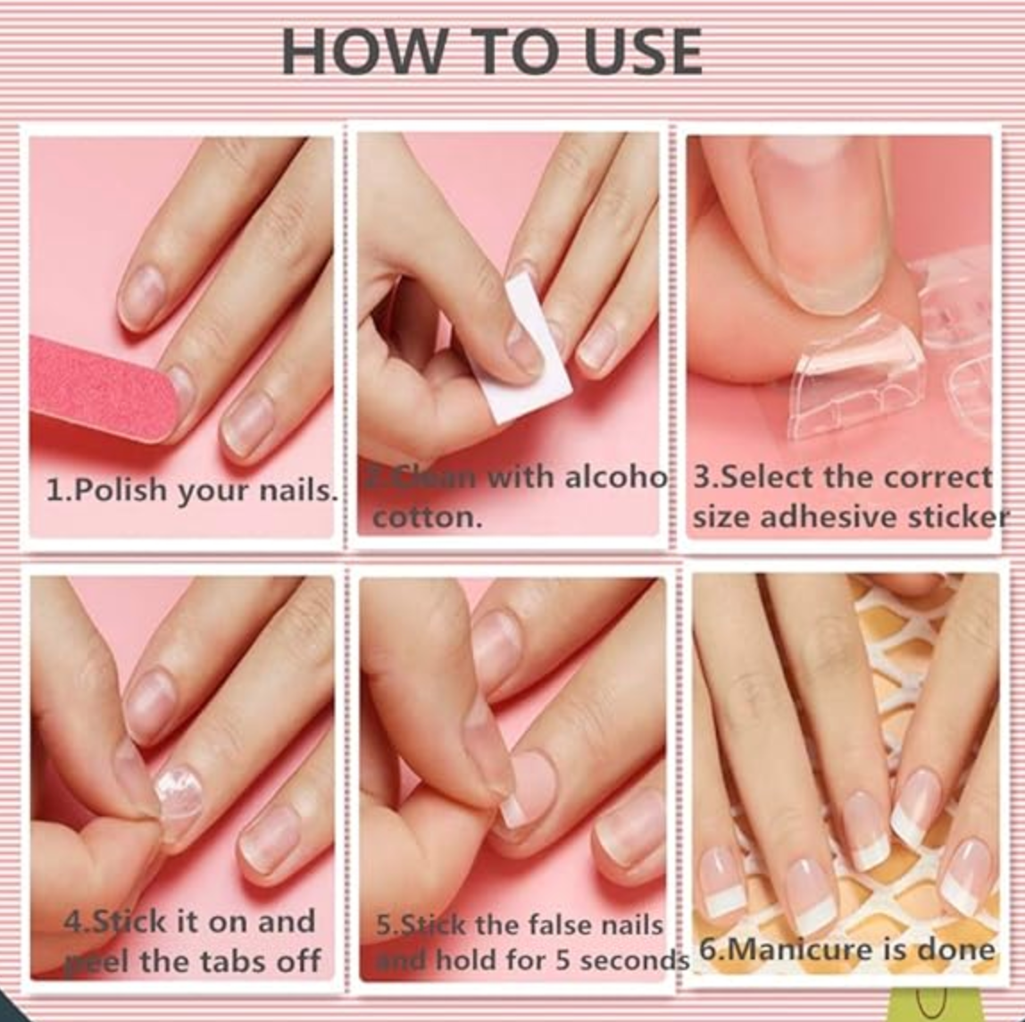Cute and Pretty Jelly Adhesive Press On Nail Sticker