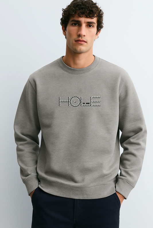 Hole-in-one Print Relaxed Sweatshirt