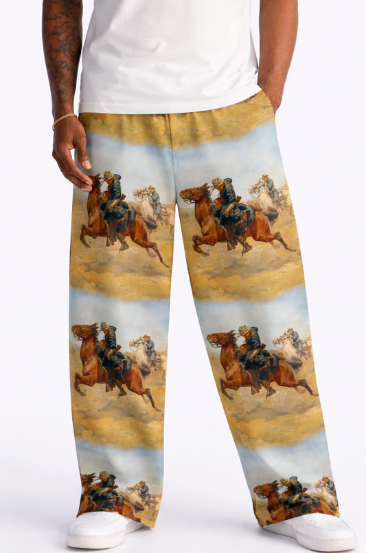 My Bunkie All-over print unisex wide-leg pants
