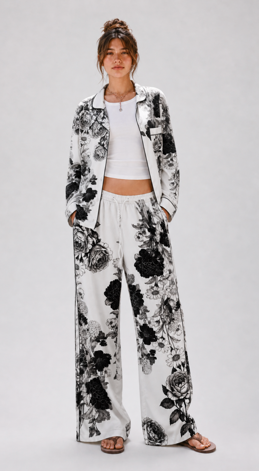 Rose and Daisy Women’s long sleeve pajama top