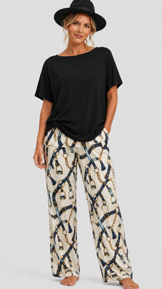 All over Lux Chain printed Women’s pajama pants