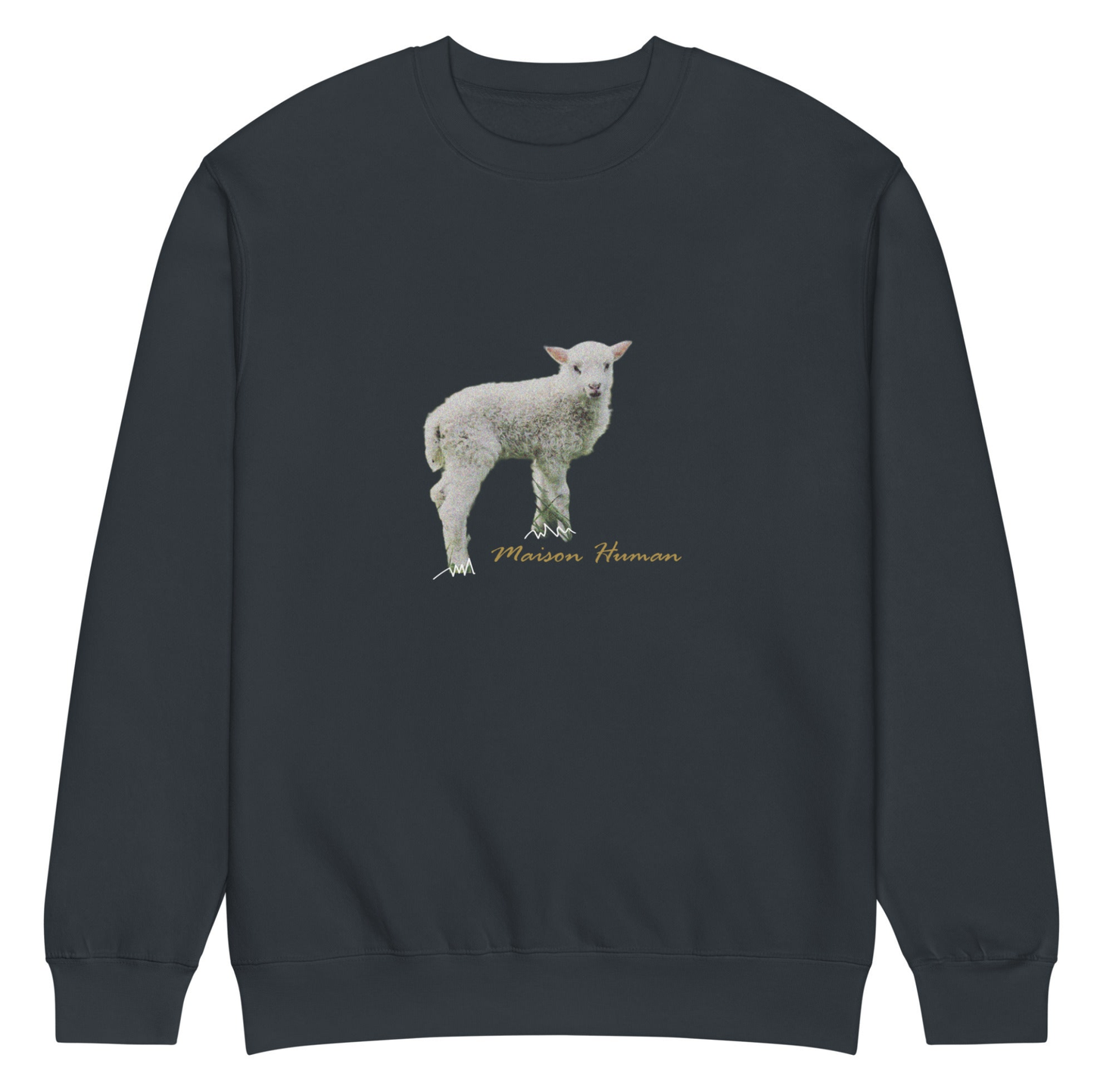 Maison Human Graphic Unisex premium crew neck sweatshirt